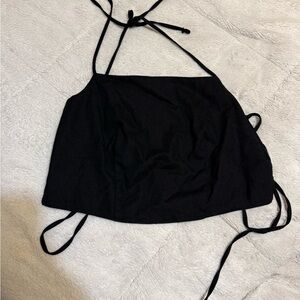 Kendall & Kylie Black Strappy Top